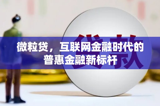 凤泉微粒贷，互联网金融时代的普惠金融新标杆
