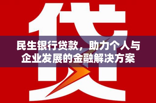 凤泉民生银行贷款，助力个人与企业发展的金融解决方案