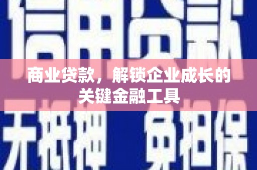 凤泉商业贷款，解锁企业成长的关键金融工具
