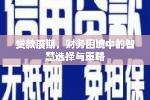 凤泉贷款展期，财务困境中的智慧选择与策略