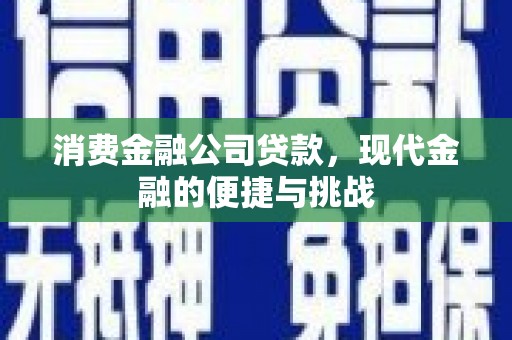 凤泉消费金融公司贷款，现代金融的便捷与挑战