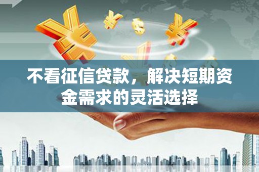 凤泉不看征信贷款，解决短期资金需求的灵活选择