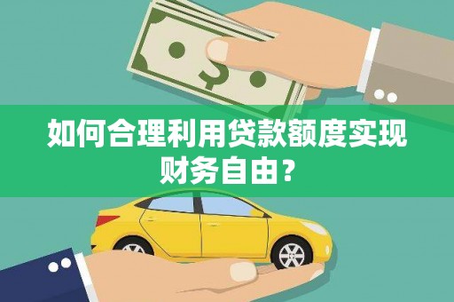 凤泉如何合理利用贷款额度实现财务自由？