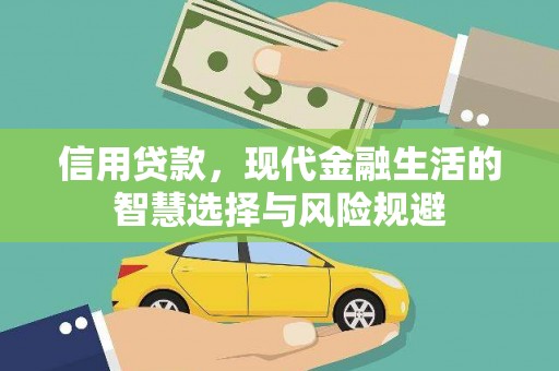 凤泉信用贷款，现代金融生活的智慧选择与风险规避