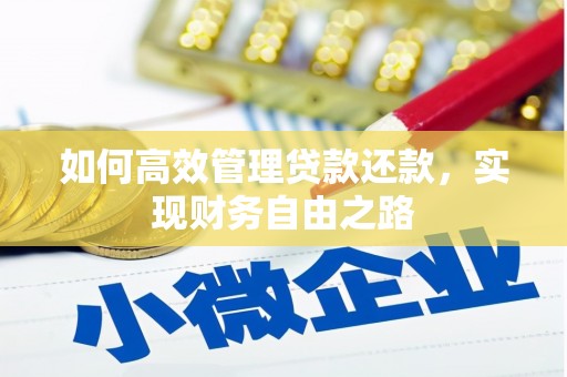 凤泉如何高效管理贷款还款，实现财务自由之路