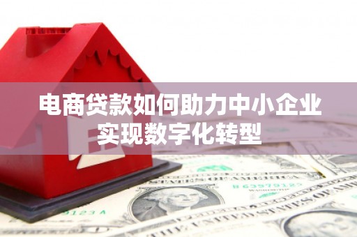 凤泉电商贷款如何助力中小企业实现数字化转型