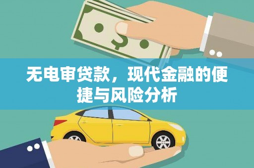 凤泉无电审贷款，现代金融的便捷与风险分析