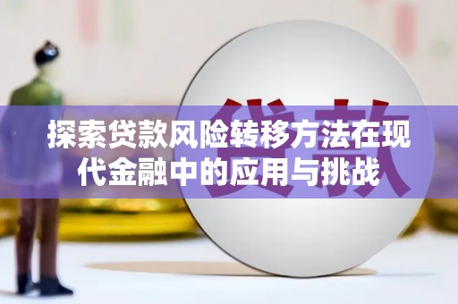凤泉探索贷款风险转移方法在现代金融中的应用与挑战
