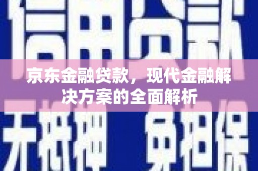 凤泉京东金融贷款，现代金融解决方案的全面解析