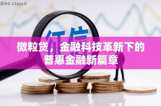 凤泉微粒贷，金融科技革新下的普惠金融新篇章