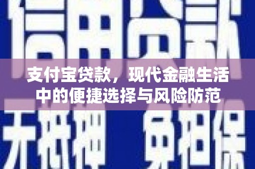 凤泉支付宝贷款，现代金融生活中的便捷选择与风险防范