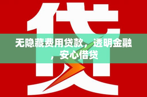 凤泉无隐藏费用贷款，透明金融，安心借贷