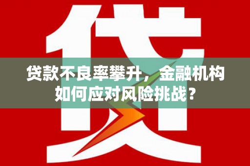 凤泉贷款不良率攀升，金融机构如何应对风险挑战？