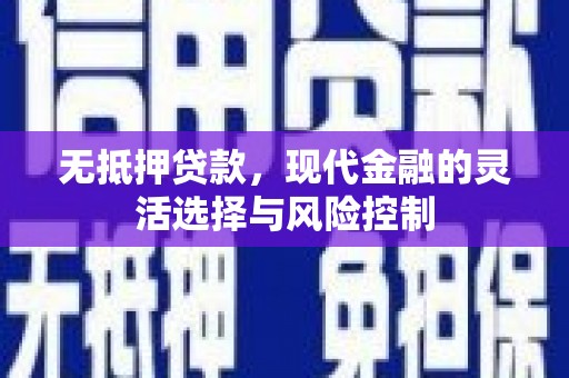 凤泉无抵押贷款，现代金融的灵活选择与风险控制