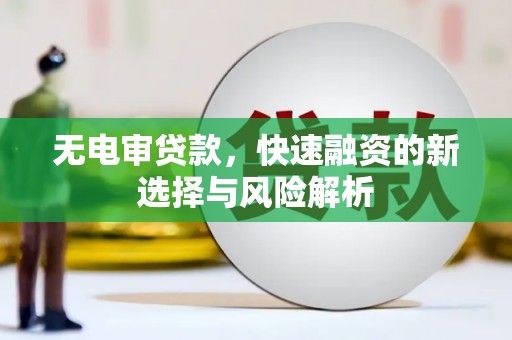 凤泉无电审贷款，快速融资的新选择与风险解析