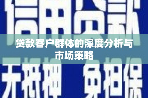 凤泉贷款客户群体的深度分析与市场策略