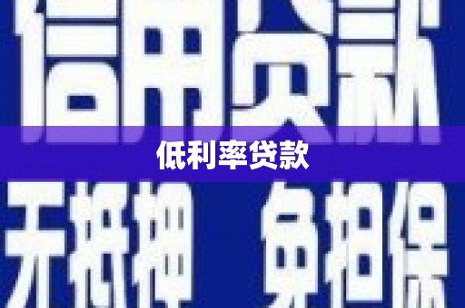 凤泉低利率贷款