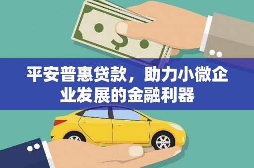 凤泉平安普惠贷款，助力小微企业发展的金融利器