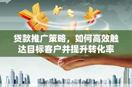 凤泉贷款推广策略，如何高效触达目标客户并提升转化率