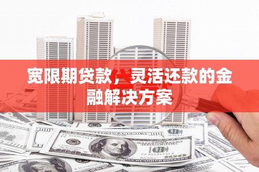 凤泉宽限期贷款，灵活还款的金融解决方案