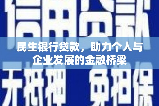 凤泉民生银行贷款，助力个人与企业发展的金融桥梁