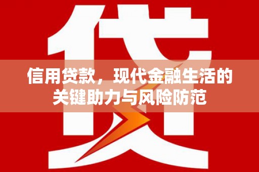 凤泉信用贷款，现代金融生活的关键助力与风险防范