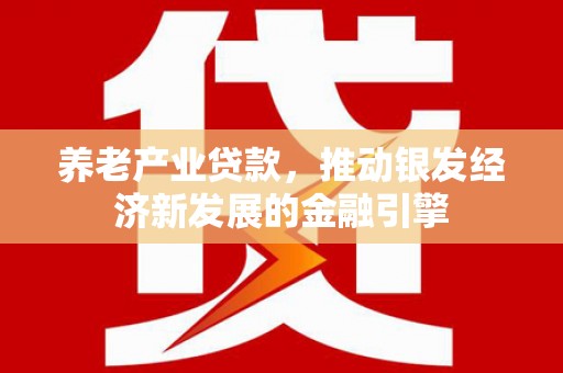 凤泉养老产业贷款，推动银发经济新发展的金融引擎