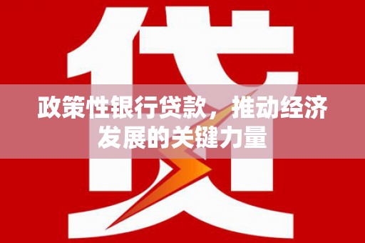凤泉政策性银行贷款，推动经济发展的关键力量