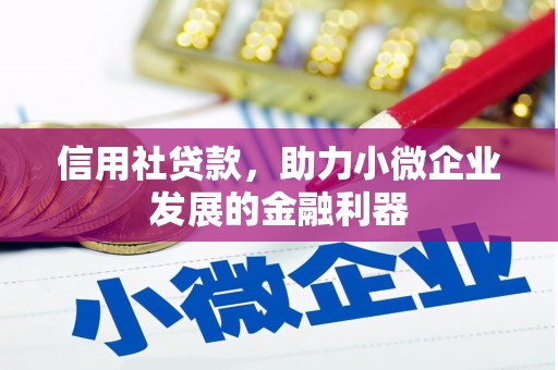 凤泉信用社贷款，助力小微企业发展的金融利器