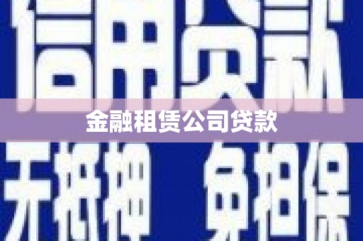 凤泉金融租赁公司贷款