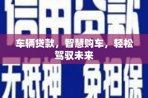 凤泉车辆贷款，智慧购车，轻松驾驭未来