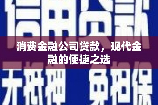 凤泉消费金融公司贷款，现代金融的便捷之选