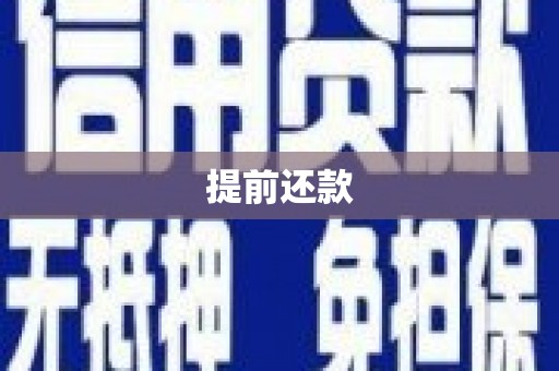 凤泉提前还款