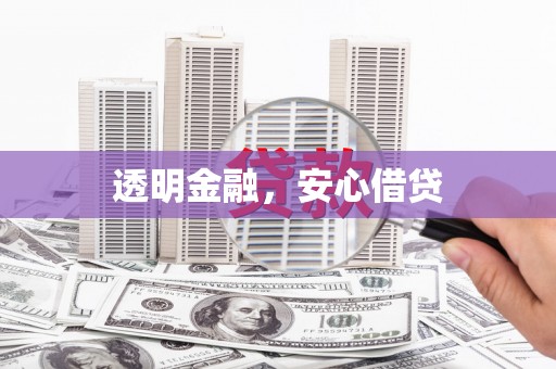凤泉透明金融，安心借贷