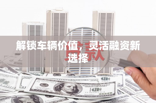 凤泉解锁车辆价值，灵活融资新选择