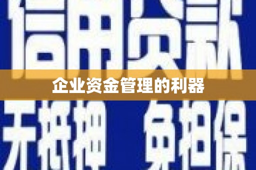 凤泉企业资金管理的利器