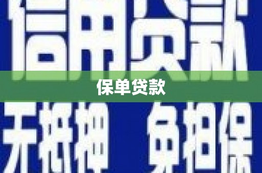 凤泉保单贷款